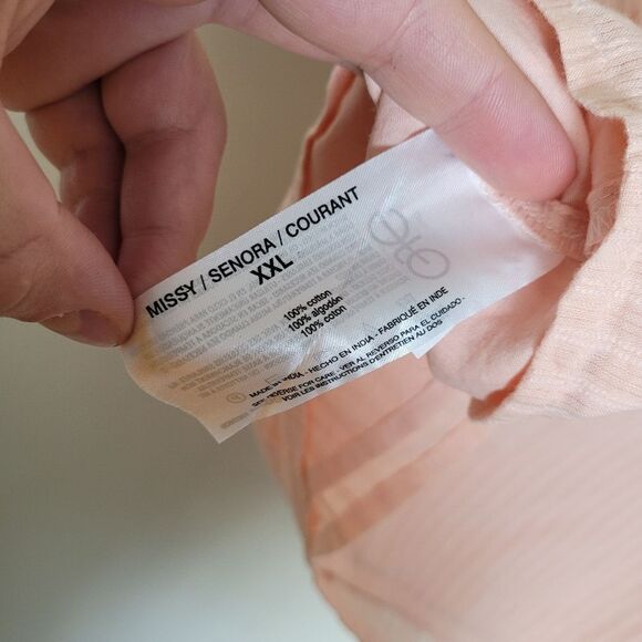 Ella Moss Pink Blouse Top Plus Size XXL Lace Cottagecore Flounce Romantic Girly - Picture 11 of 12